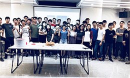 团队生日会合影