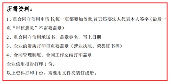 倒计时2天！守合同重信用申报这4个资料要这么做才行！