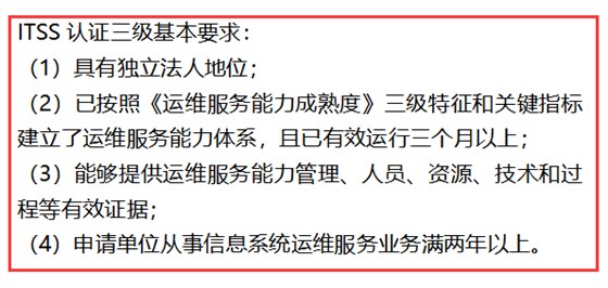 这4点满足之后，ITSS认证三级才能更快速申报哦！卓航提醒！