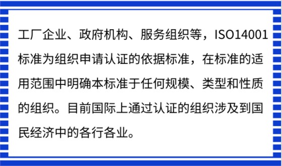 ISO14001认证是跟环境有关吗？只有环保相关企业能做？